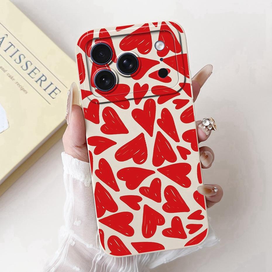 Beautiful Floral Phone Case For iPhone 17 Pro Max 17 Air Soft Silicone Shockproof Cases For iPhone17 17Pro 17Air Cover Bumpers