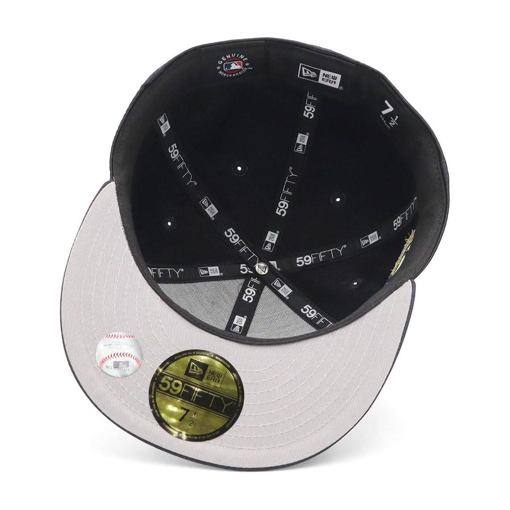 New Era 59FIFTY MLB NY Size 7 5950 SATIN NEYYAN NER37C7421 Cap, Satin, Navy, 3/8, NVY, 14668123,