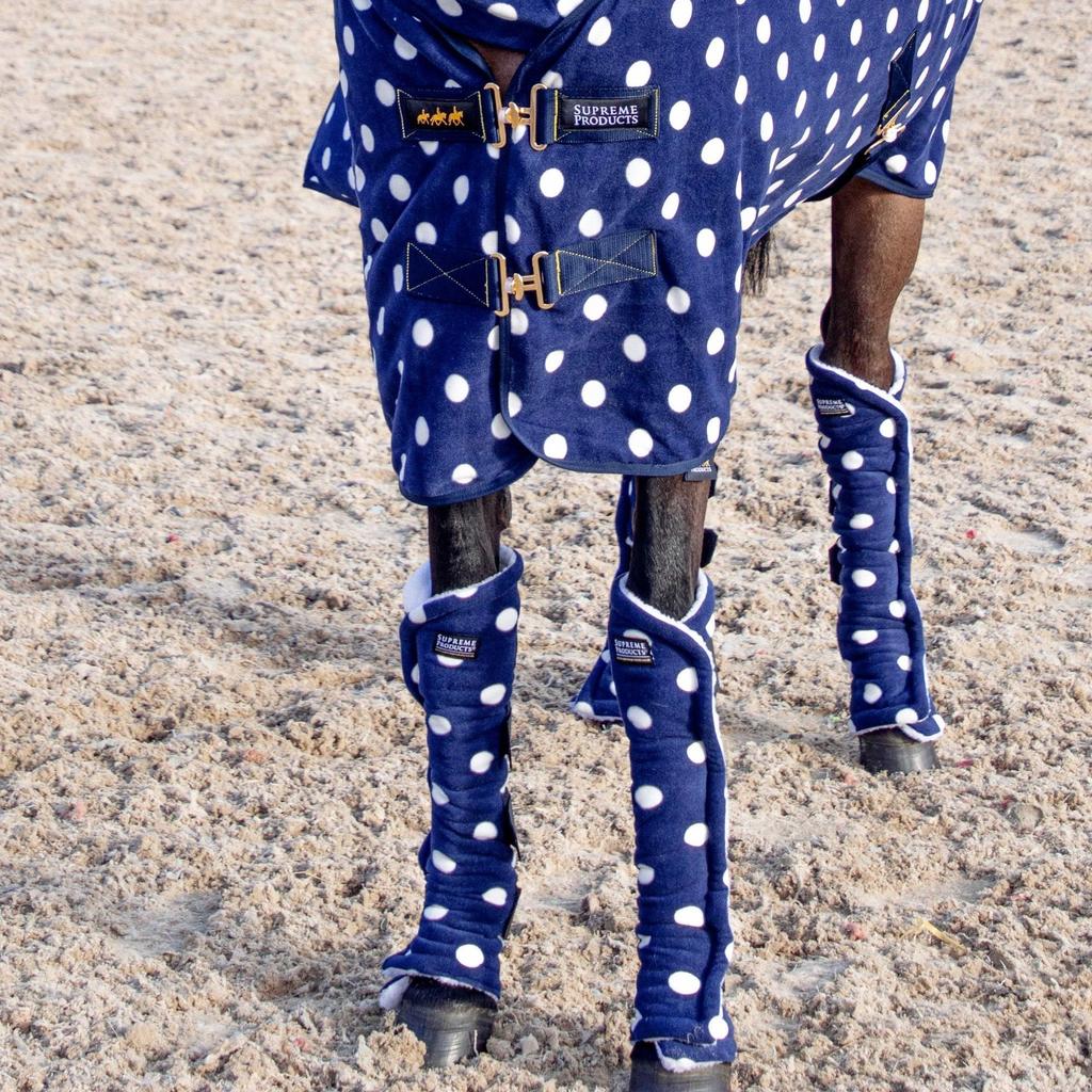 Supreme Products Dotted Fleece Horse Boots