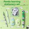 6-in-1 Cute Panda Stationery Set Birthday Present Back To School Gift Pencil Eraser Students School Office Correction Tape Kids