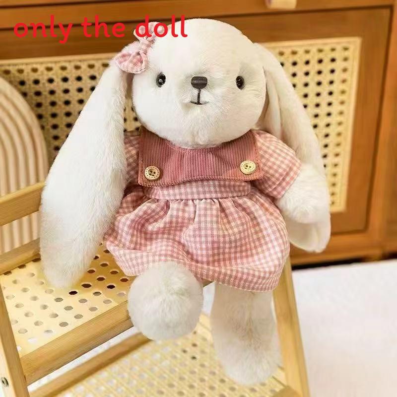 Fragrant Rabbit Cuter Plush Doll With Dress And Bow Decoration For Kids Play