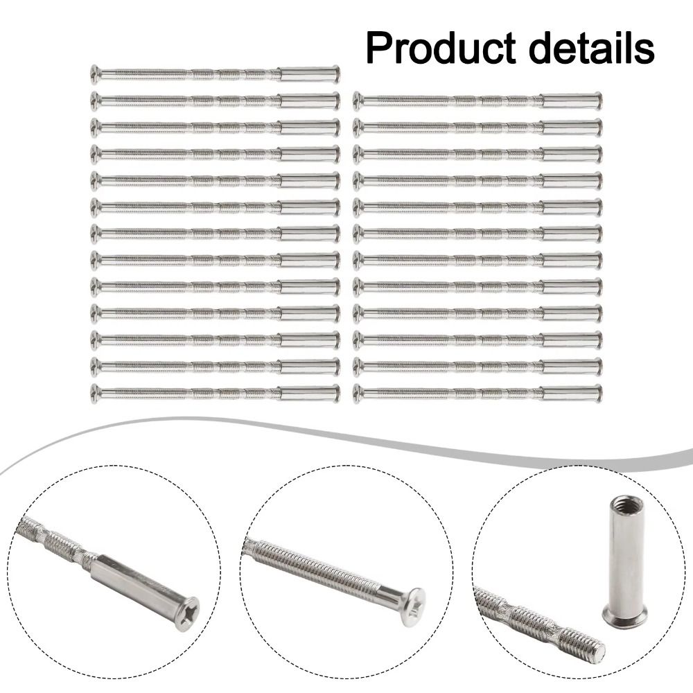 50 Pcs/set M4 X 60mm Anti-Theft Screws Cross-split Door Handle Bolt Door Handle Screws Set  Drawer