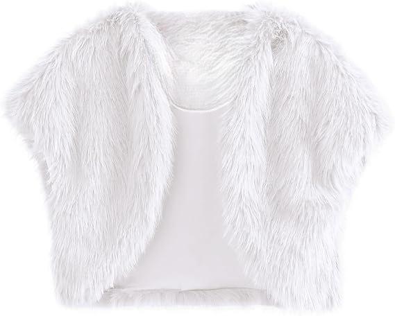 Women's imitation fur vest vest sleeveless fur cardigan cardigan evening dress wedding dress Christmas versatile
