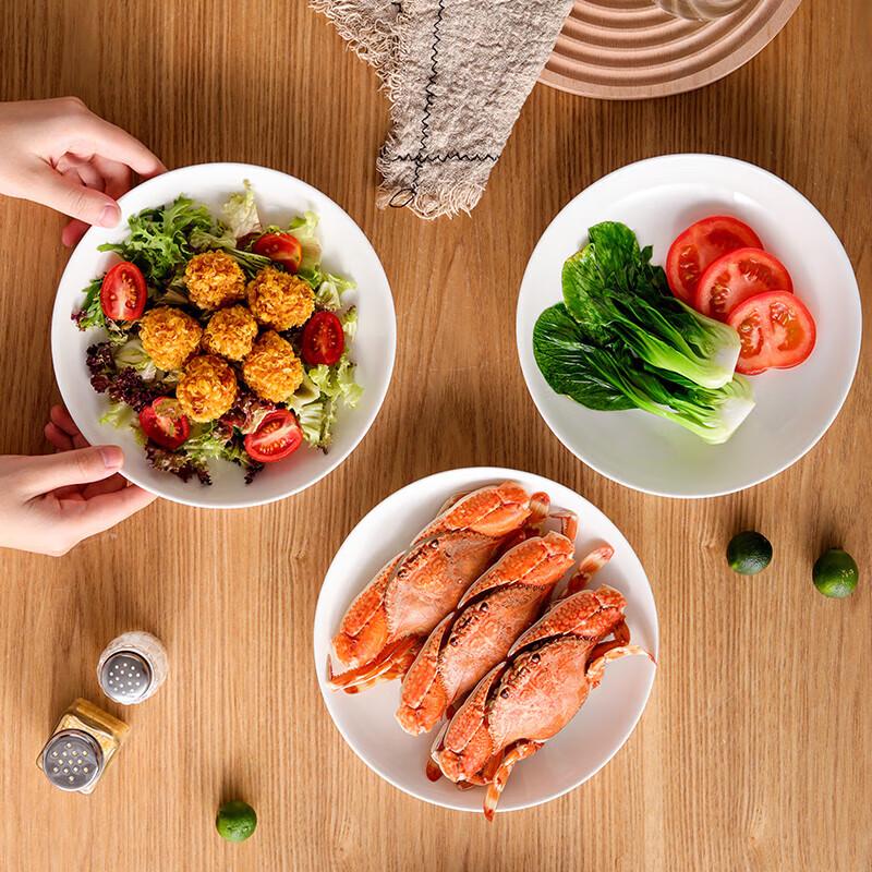 Huiliang 8-inch Ceramic Chinese Style Soup Plates (Set of 6)