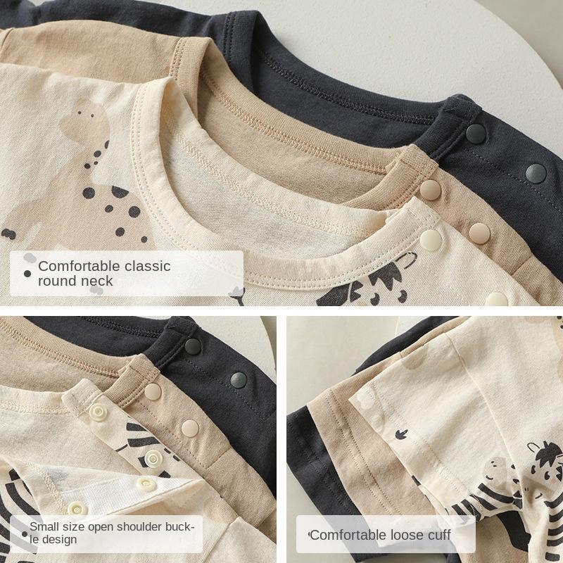 Baby Casual Cotton Short-sleeved T-shirt Summer Clothes for Boys and Girls Baby Children's Clothing Summer Tops