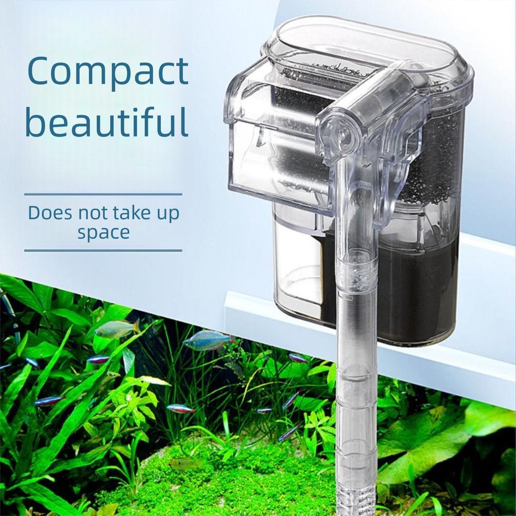 Wall Mounted Clean The Water Pump USB Power Interface Hang On Filter New Fish Tank Filter  Aquarium