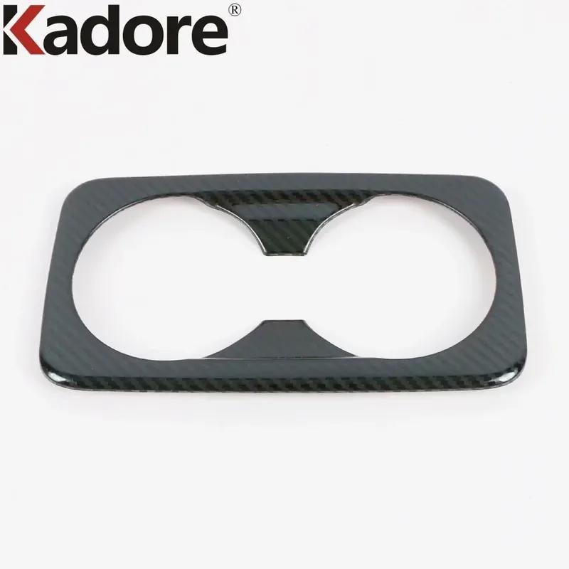 Car Rear Seat Water Cup Holder Frame Cover Trim For Kia Cerato Forte K3    Stainless Steel Interior Accessories