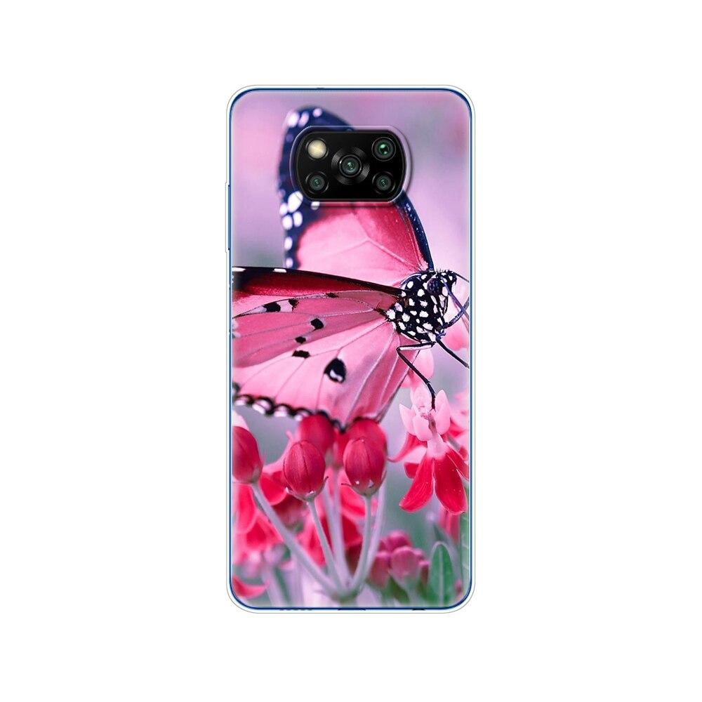 Für Xiaomi Poco X3 NFC x3 pro Hülle Silikon Weiche Rückseite TPU Bumper für Poco X 3 NFC 6.67'' Global Handyhülle Winter Schnee Weihnachten