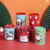 Snowman Xmas Tinplate Box Cartoon Currency Box Christmas Cookie Jar Coin Bank New Year