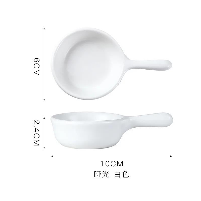 1Pcs Super Cute Ceramic Sauce Dish Mini Tray Small Plate Side Seasoning Dish Condiment Dishes Sushi Soy Snack Dipping Home Bowl