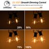 G40 Outdoor Solar String Light Garland LED Solar String Lights 24V Globe Waterproof Hanging Lights for Garden Backyard Cafe