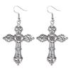 Vintage Jesus Cross Earrings for Women Christianity Vintage Bohemian Stud Earrings for Minimalist Christian
