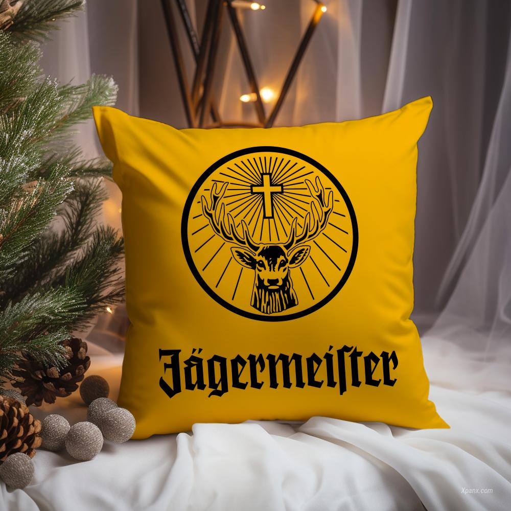 Mode J-Jagermeister Kissenbezug Premium Komfort Wendbarer Kissenbezug -Zwei-in-Eins-Design für jeden Raum & Autoinnenraum