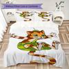 Set Copripiumino Trapuntato con Motivo Pettson e Findus Copripiumino Federa Decorazione per la Casa Regalo di Compleanno (1 * copripiumino + 2 * federe senza imbottitura)108