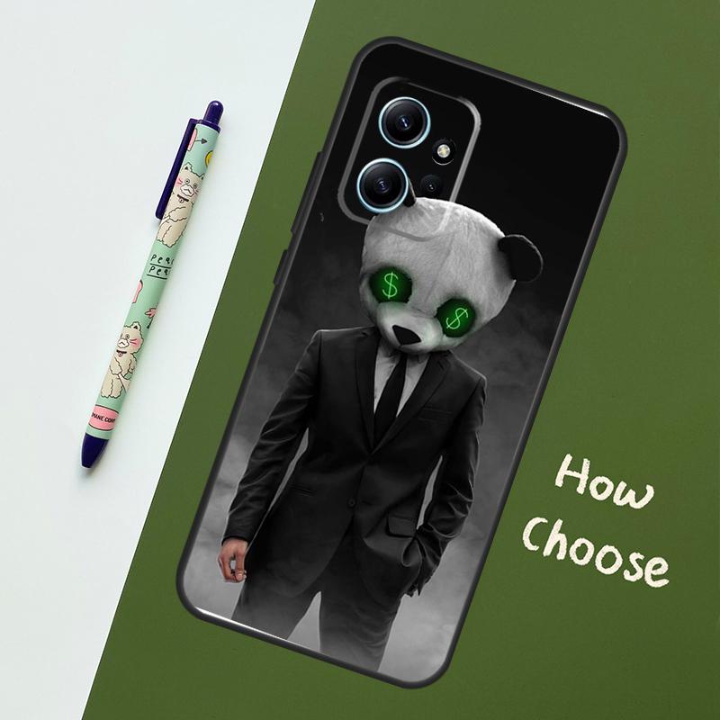Man Suit Shirt Tie Case For Xiaomi Redmi Note 11 12 10 Pro 8 9 Note 12S 11S 9S 10S Redmi 12C 9C 10C 12 Cover