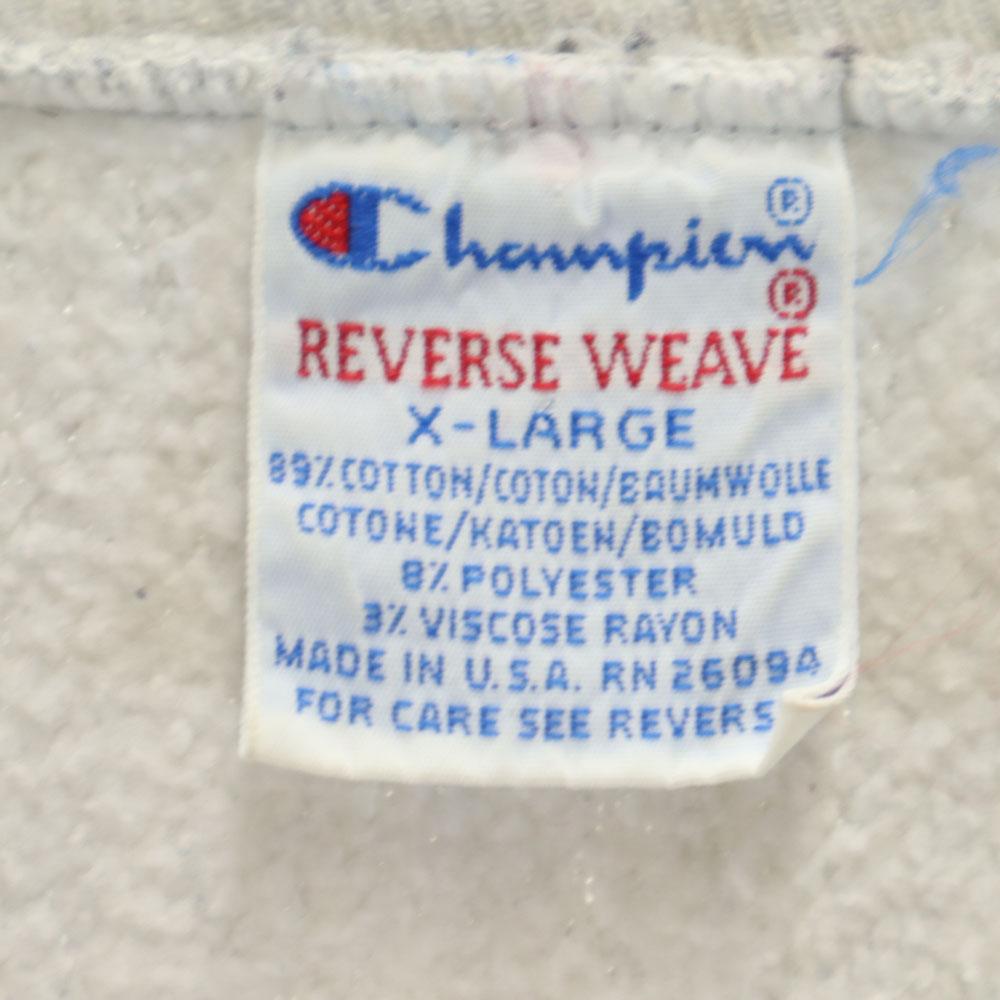 Champion 90s Embroidered tag REVERSE WEAVE Made in USA Old College Long sleeve sweat trainer Men's Used