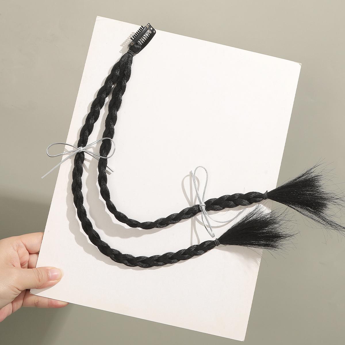 

AWAYTR Long Twist Braid Wig Hair Claws Fashion Decorated Hair Clips Crab For Girl Gift Hair Accessories Valentine Headwear