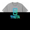 Theta Crypto Token Coin Print T Shirt Fashion Vintage Washed Soft Stretched Streetwear Casual Homme Comfortable Graphic