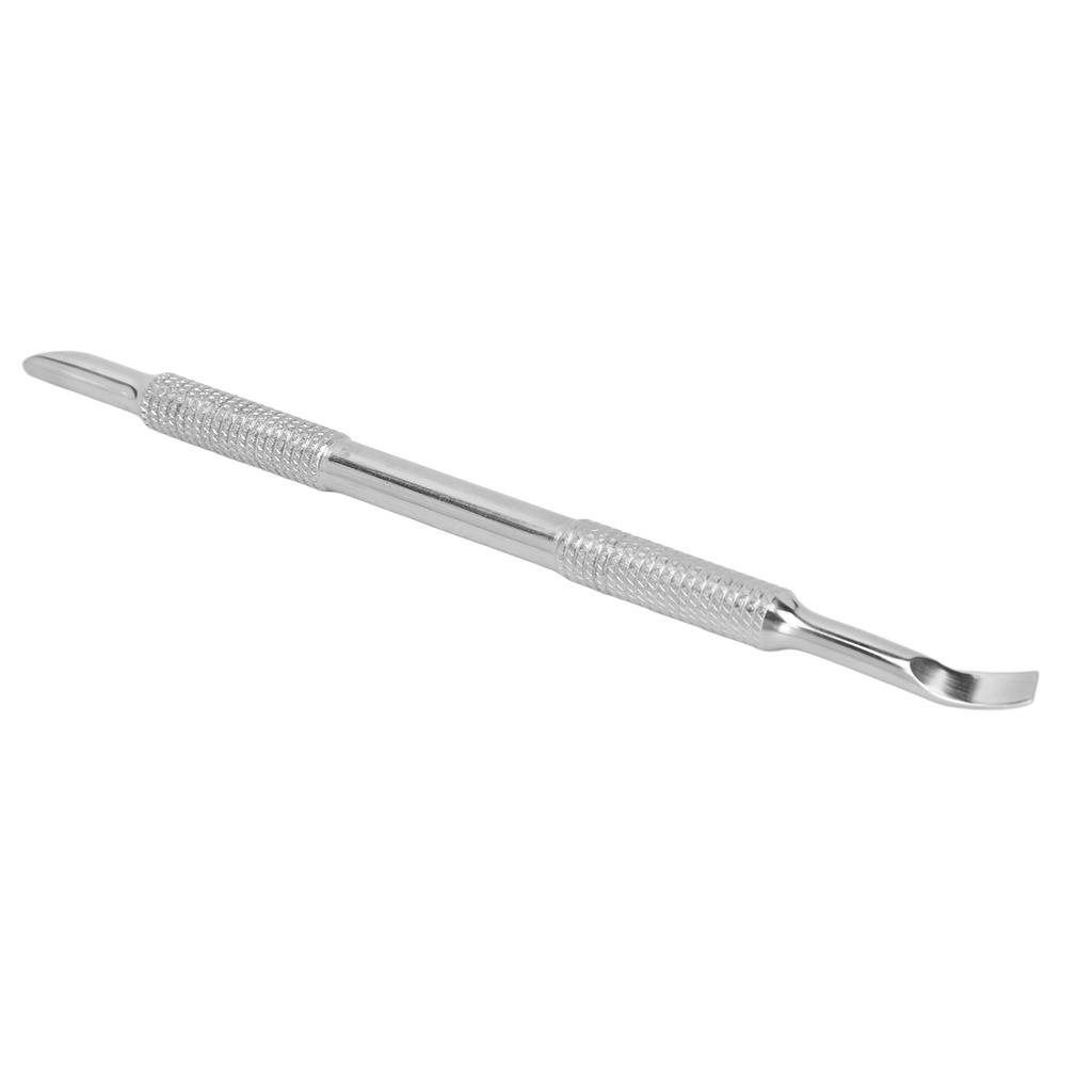 Double Ended Cuticle Pusher Trimmer Stainless Steel Cuticle Remover Cutter Manicure Tool for Fingernail Toenail