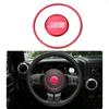 2X Steering Wheel Central Ring Trim For Jeep Wrangler 07-17/Grand Cherokee 11-13