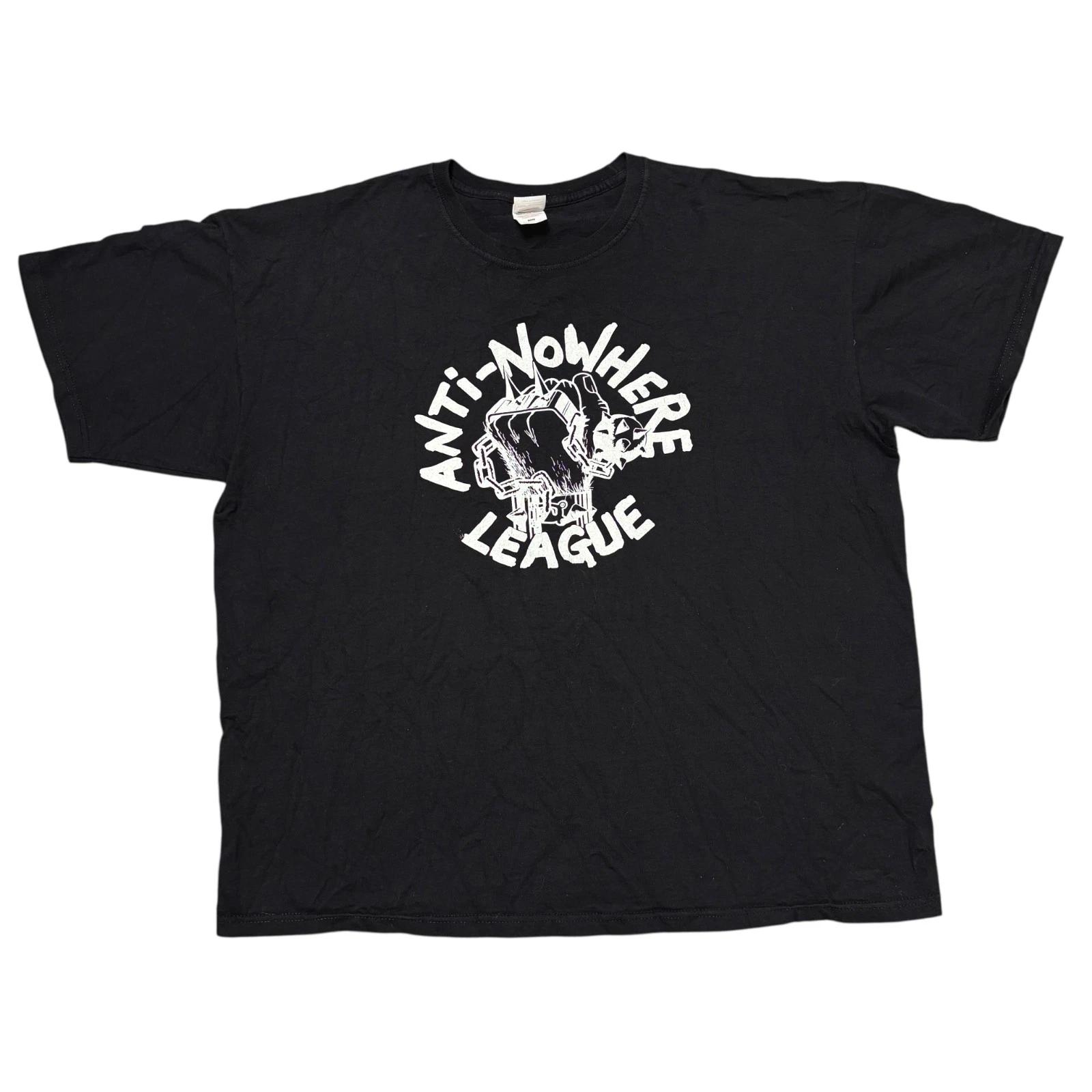 

Anti Nowhere League Shirt XXL Black Concert Tour Punk Rock Band Tee UK Subs GBH XL