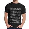 Intelligence Adapt Or Die Encoded T Shirt Fashion Crewneck Custom Man S Retro Natural Cotton Us