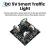Symulator Świateł Drogowych DC 5V Zestaw DIY Zestaw do Ćwiczeń Lutowania Światło Sygnałowe Zestawy do Ćwiczeń Lutowania dla Nastolatków i Dorosłych