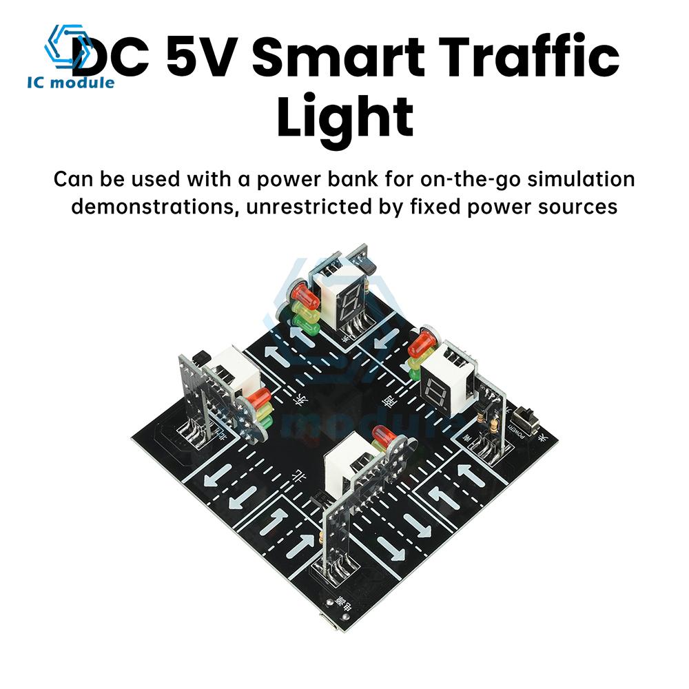 Symulator Świateł Drogowych DC 5V Zestaw DIY Zestaw do Ćwiczeń Lutowania Światło Sygnałowe Zestawy do Ćwiczeń Lutowania dla Nastolatków i Dorosłych