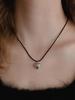 Leeenoir Volume Heart String Necklace (Silver)(2Color)