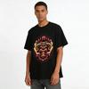 Vintage Dark Style Beast Totem Print Trendy Casual Short Sleeve T-Shirt Pure Cotton T-shirt