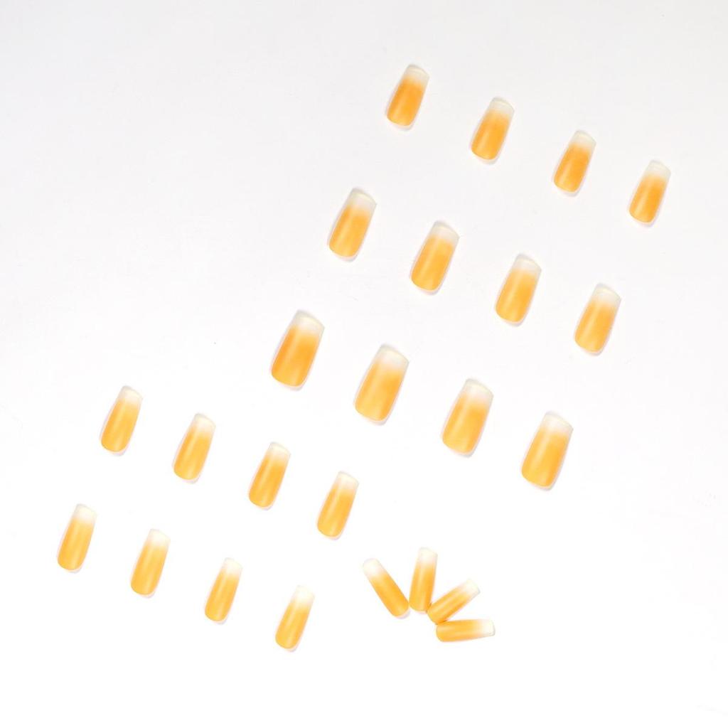 Lemon Soda Summer Wearable False Nails Art Stickers
