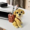 Hand-painted Dog Pen Holder Cute Desktop Storage Rack Lucky Dog Ornaments  Birthday Gift