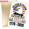 Tin Sign Years Of Freedom Born USA  Vintage American Patriotic Metal Wall Plaque Eagle Stars Stripes Retro Indepen