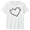 Black Father Heart Graphic Unisexs TShirt Boyfriend Gift