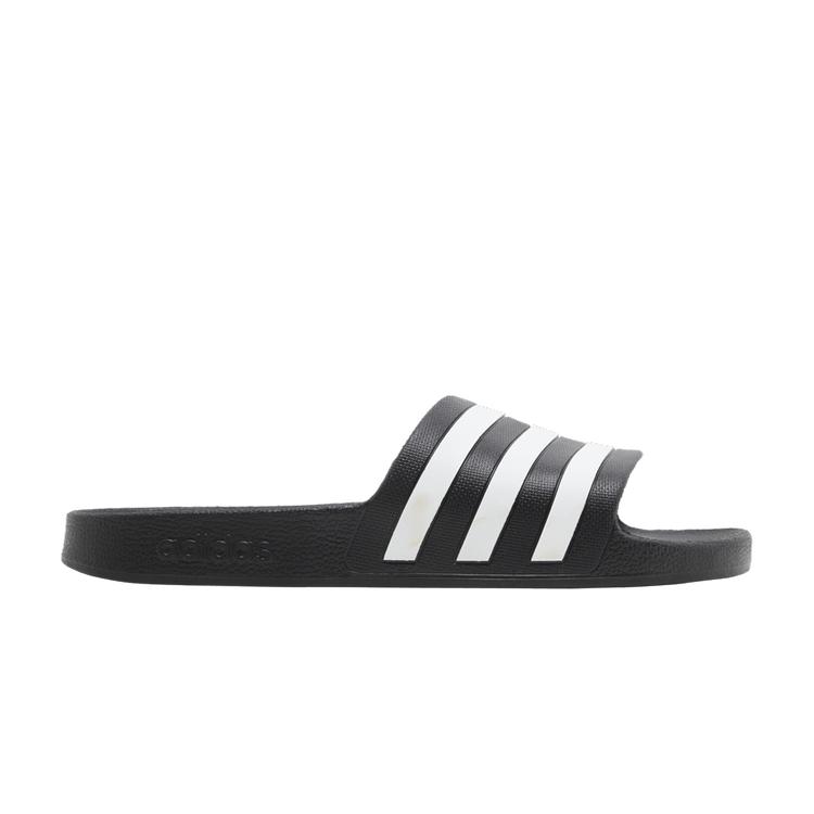 adidas Adilette Aqua Slides Core Black Cloud White 38