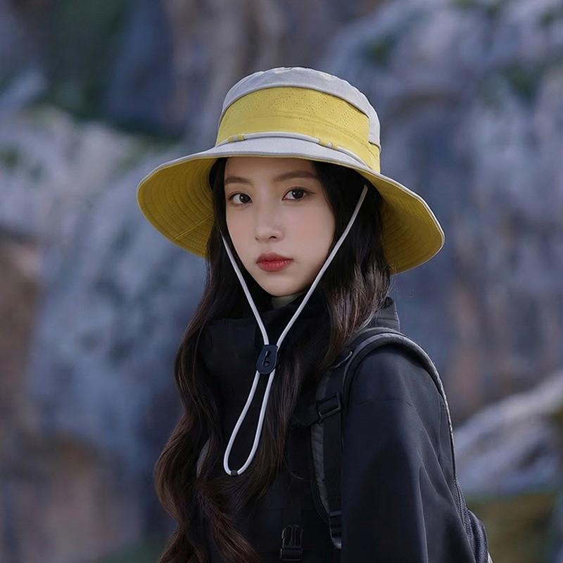 Summer Mens Outdoor Wide Brim Fishing Hat With Breathable Polyester Sun Protection For Casual Wear