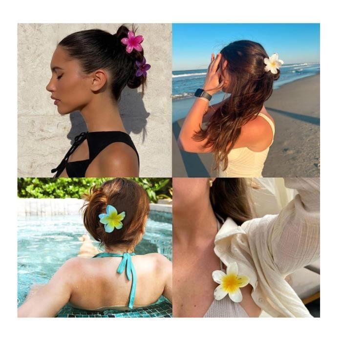 Pinces à cheveux - Lot de 4 - Fixation forte - Antidérapantes - Couleurs vives