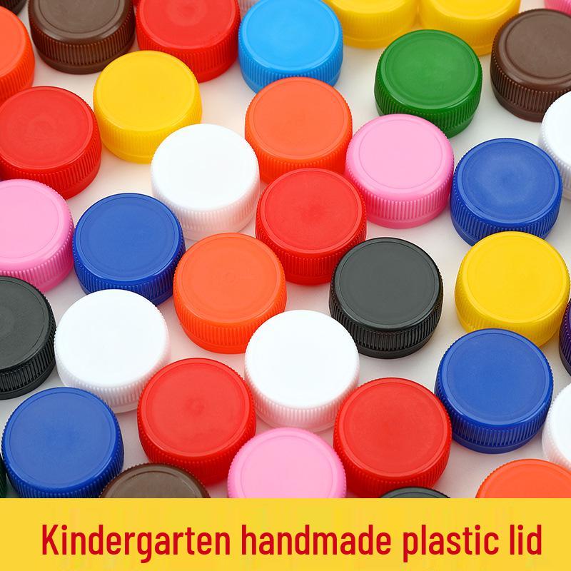 Colored Plastic Bottle Caps for DIY Creative Puzzles & Crafts