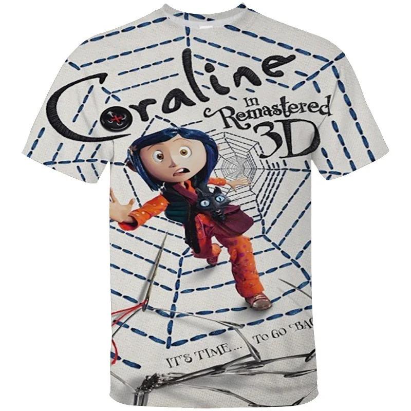 Coraline Spooky Vintage Graphic T-Shirt Unisex Short Sleeve