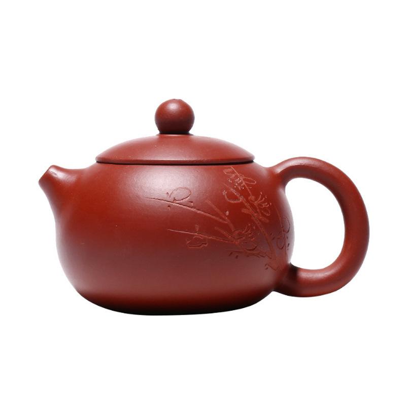 

230ml Yixing Purple Clay Teapots Handmade Xishi Pot Raw Ore Dahongpao Mud Kettle With Filter Chinese Zisha Teaset Drinkware Gift