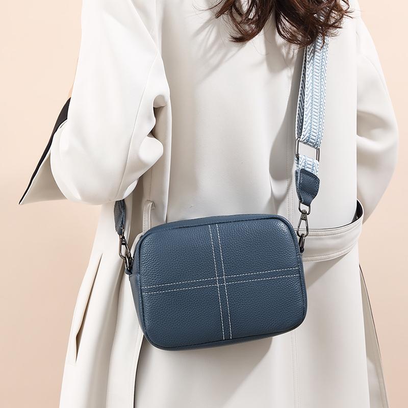 Authentic Leather Crossbody Bag for Women High-Quality Leather Bags Simple Zero Phone Wallet