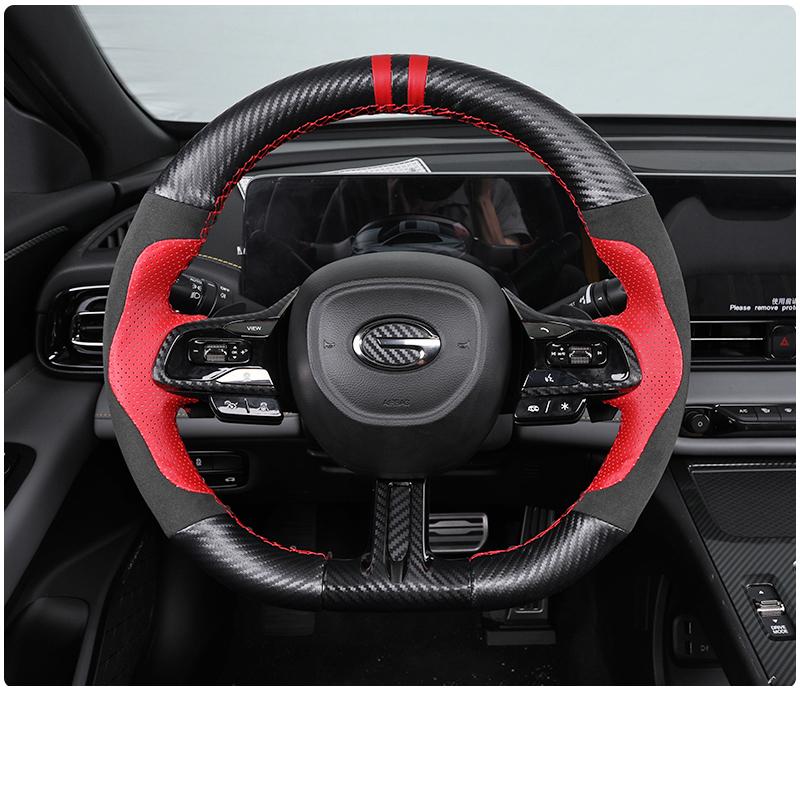 For Trumpchi GAC Empow R 2022-2024 Car Styling Non-Slip Leather Steering Wheel Cover Hand-stitched Tumbled Auto Accessories