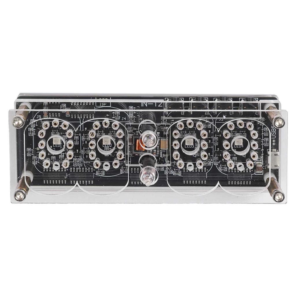 LED Nixie Clock IN12 Retro Glow Tube Clock with Energy Efficient Features and Innovative USB Power Functionality