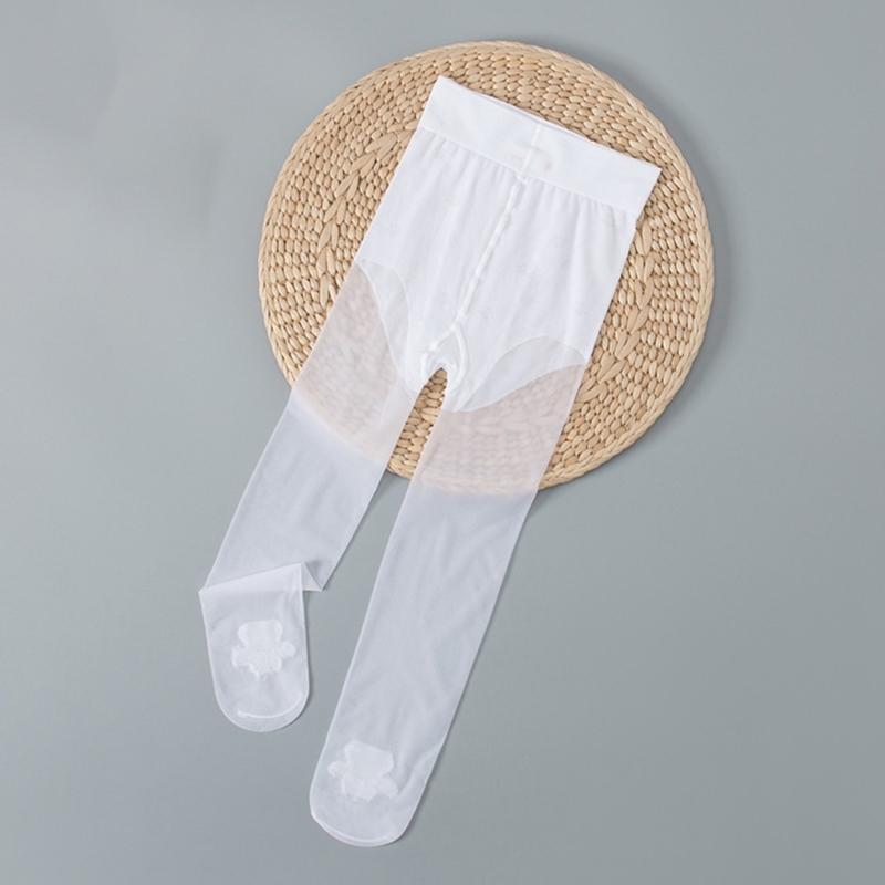 Children's Dance Tights Lightweight Solid Color Footed Leggings Comfortable Wear Pantyhose for Active Kids