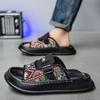 Slippers men's summer new niche soft bottom casual non-slip wear-resistant beach one-word drag