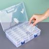 Bead Organizer Box 4/10/12/15/28Pcs Small Clear Plastic Bead Storage Containers With Hinged Lid For Storage Items Crafts Jewelry