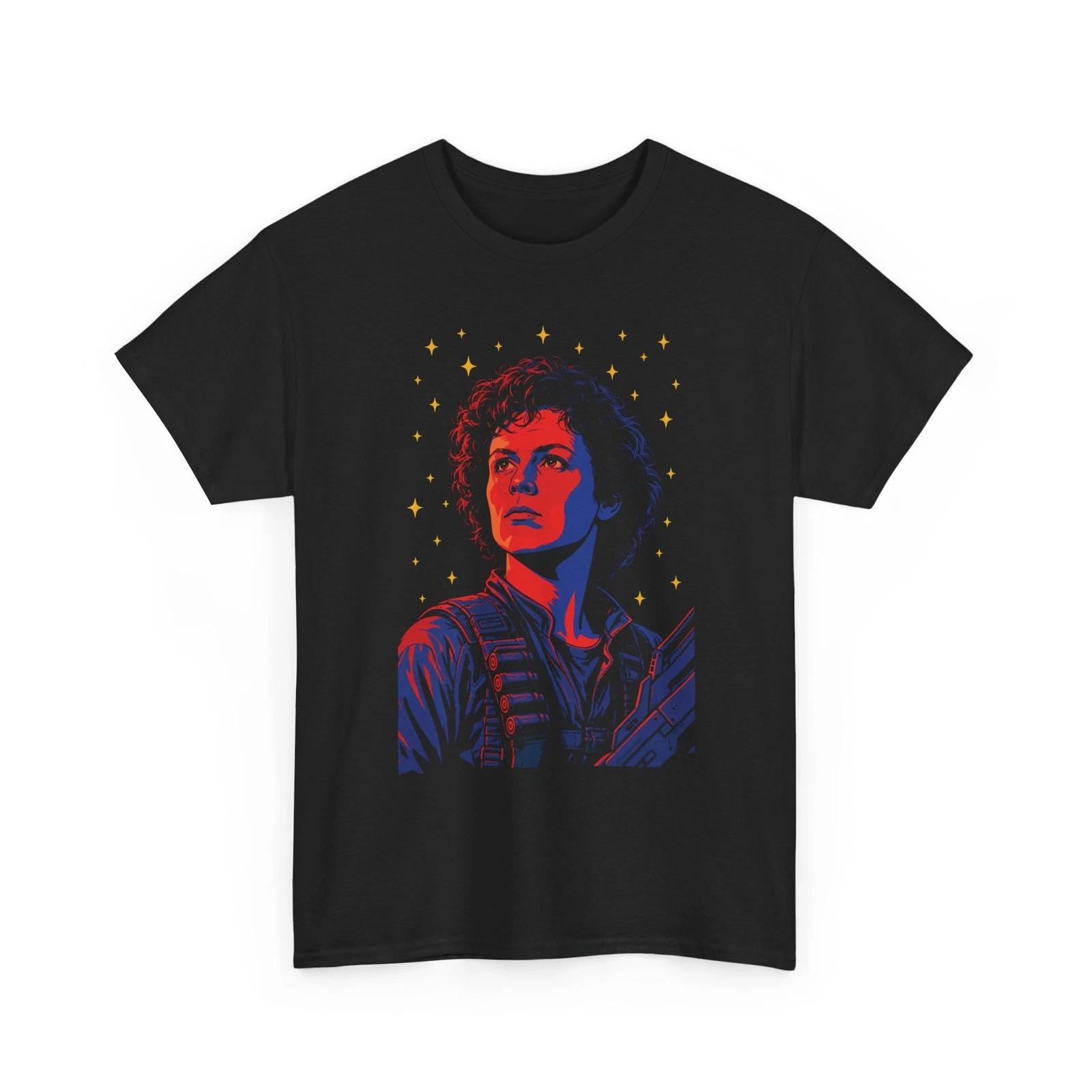 Ellen Ripley - Aliens Sci-Fi Icon Graphic Gildan Cotton Tee M