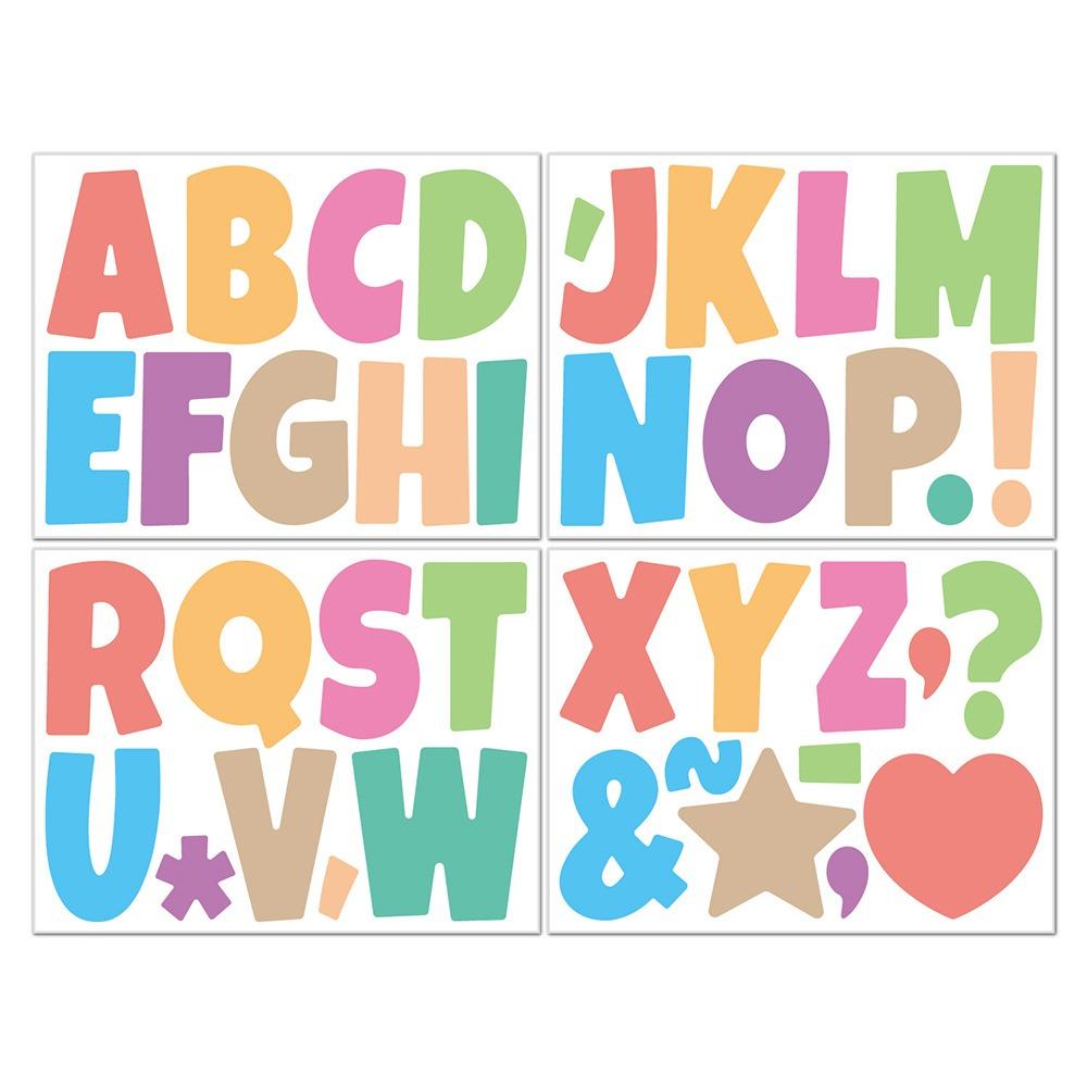 

Creative 4 Inch Letter Stickers Colorful Vinyl Alphabet Stickers Waterproof English Letters Notice Board Stickers Blackboard