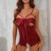 Transparentní duté Sexy ženy Spodní prádlo Krajka Noční prádlo Pokušení Pyžamo Spodní prádlo Body Kombinéza Spací prádlo
