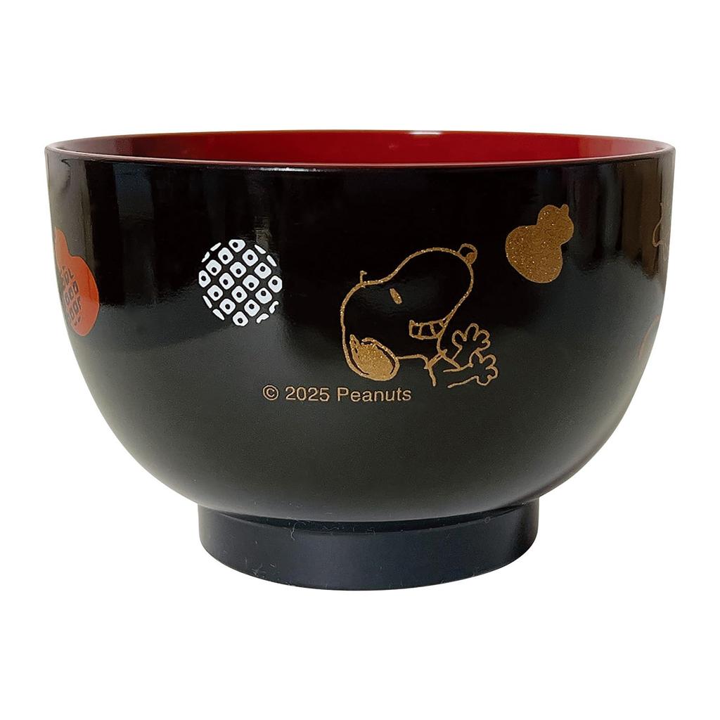 Snoopy Lacquered Soup Microwave and Dishwasher Fukuhyoutan Made in Product Number 617539 "PEANUTS" Bowl, Approx. 11cm, 400ml, Safe, Tableware, Goods,